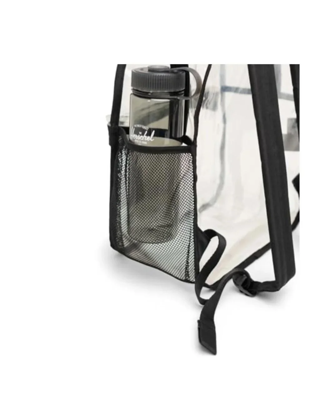 Clear TPU Backpack, Classic Daypack, 20L, Adjustable Padded Straps, Front Pocket